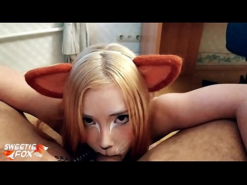 ❤️ Kitsune gleypa pikk og ásamt í munninum ❌ Frábært klám hjá okkur ❌️